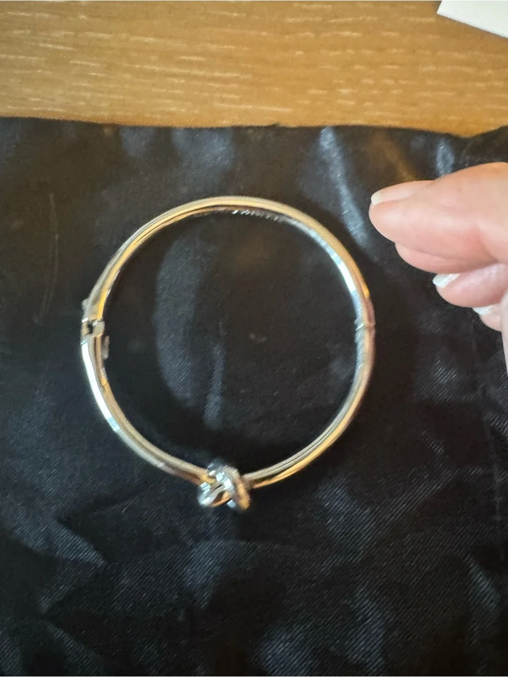 Kate Spade Silver Knot Bangle Bracelet